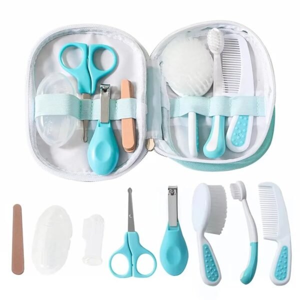 7 sets of baby care brushes, baby nail clippers, sharpening brushes, combs, scissors, and brush combination sets