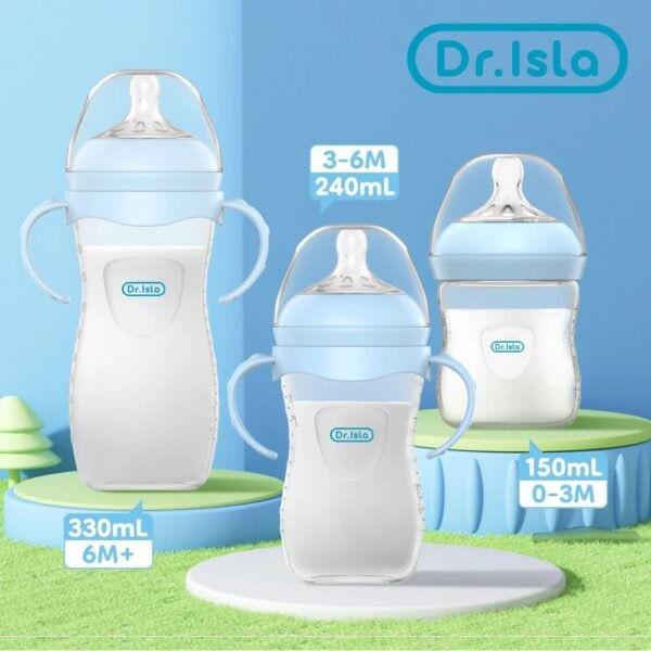 150/240/330ML Baby Bottle Newborn PP Bottles Anti-flatulence baby Milk Feeding Bottles for 0-3 & 3-6 & 6+ Month BPA Free