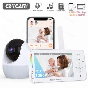 WiFi Baby Monitor – 1080P HD with Night Vision & Lullabies