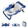main-image-1 Foldable Baby Bath Tub with Thermometer & Anti-Mold Design