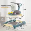Baby Walker with Universal Wheels – Foldable & Anti-Roll