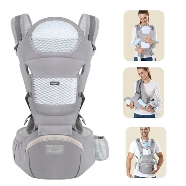 Ergonomic Baby Carrier Backpack – Hipseat & Front Facing