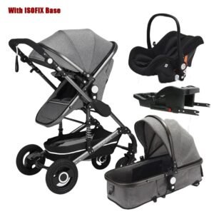3-in-1 Baby Stroller with ISOFIX – Luxury Travel Carriage