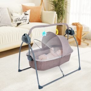 Auto Rocking Baby Cradle Swing Bed 5 Speed