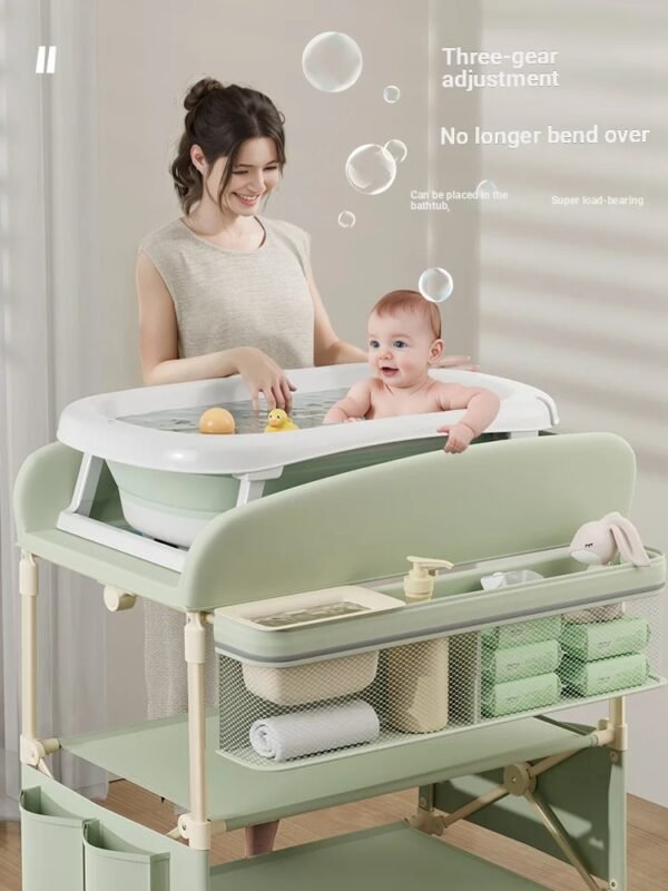 main-image-1 Foldable Baby Changing Table – Height Adjustable Diaper Station