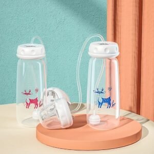 main-image-1 Hands-Free Baby Feeding Bottle – 5oz/150ml PP Bottle Set
