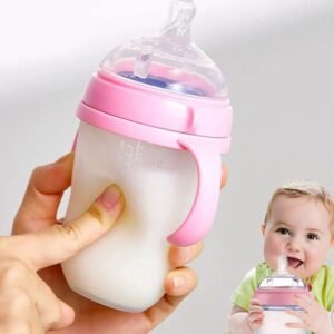 main-image-1 Baby Nano-Silicone Bottle – 150ml/240ml Soft Handle