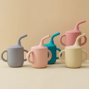 Color Kids1Pcs Baby Learning Drinking Cup Portable Straw Detailed Comfortable Grip Silicone Double Ear Kids Sippy Cup Baby Stuff Color Kids1Pcs Baby Learning Drinking Cup Portable Straw Detailed Comfortable Grip Silicone Double Ear Kids Sippy Cup Baby Stuff