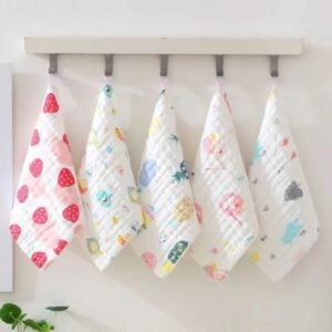 50X25Baby towel cotton six-layer A gauze towel newborn children's towel children's face towel saliva towel baby care hand towel
