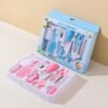 10PCS Baby Nail Trimmer Care Set Kid Hair Health Care Thermometer Grooming Brush Clipper Teether Toothbrush Kit Baby Essentials