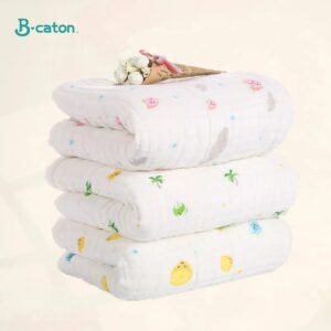 Baby BathTowel Boys Girls 100% Cotton Children Baby Towels Blanket For Newborn Bathrobe 6 Layers Gauze Washcloth Infant Swaddle