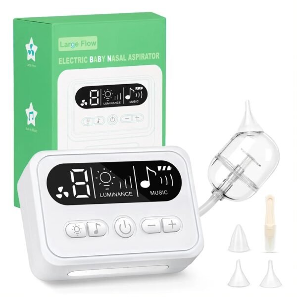 Baby Nasal Aspirator – Electric Nose Cleaner with Music & Light