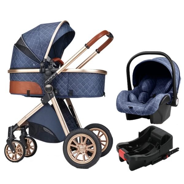 Luxury 3-in-1 Portable Baby Stroller – High Landscape Pushchair