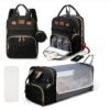 3-in-1 Diaper Bag Backpack with Foldable Baby Bed