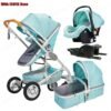 3-in-1 Baby Stroller with ISOFIX – Luxury Travel Carriage