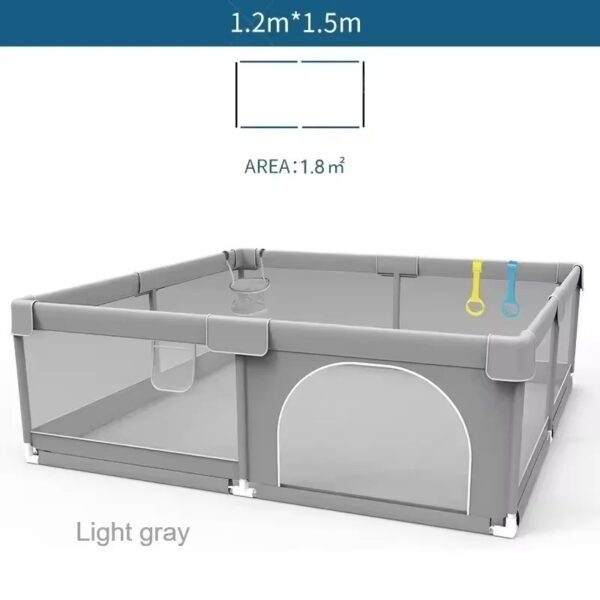 main-image-10 IMBABY Baby Playpen – Light Gray Safety Play Fence