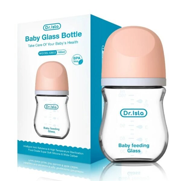 Newborn Feeding Bottle – Glass Anti-Flatulence BPA-Free