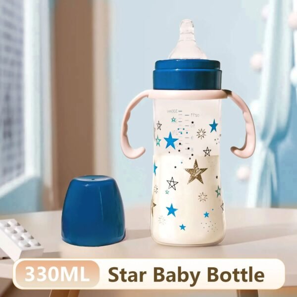 330ml Large-Capacity Baby Feeding Bottle – PP Star Bottle