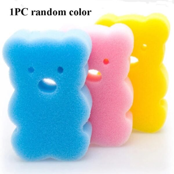 main-image-10 Cute Baby Cotton Bath Sponge – Cartoon Elephant