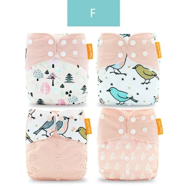 main-image-10 Happyflute 4Pcs OS Pocket Baby Diaper – Washable & Reusable