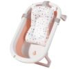 Newborn Collapsible Baby Bathtub Portable Travel Bathtub