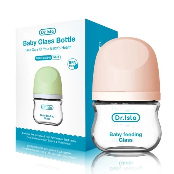 Newborn Feeding Bottle – Glass Anti-Flatulence BPA-Free