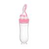 Baby Feeding Silicone Bottle with Spoon – 3oz Food Dispenser