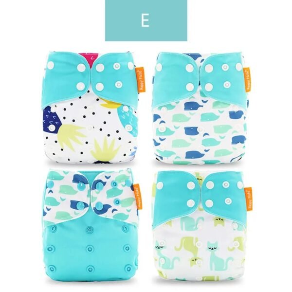 main-image-11 Happyflute 4Pcs OS Pocket Baby Diaper – Washable & Reusable