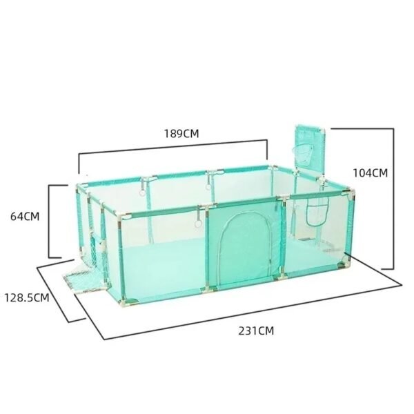 main-image-12 Baby Playground Playpen – Steel Frame Activity Fence