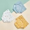 3pcs Baby Cotton Training Pants – Waterproof Reusable Diapers