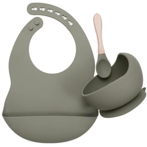 Children’s Tableware Set – Baby Bib, Bowl & Spoon