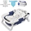 Baby Bath Tub with Bath Cushion Foldable Bathtub