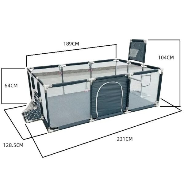 main-image-14 Baby Playground Playpen – Steel Frame Activity Fence