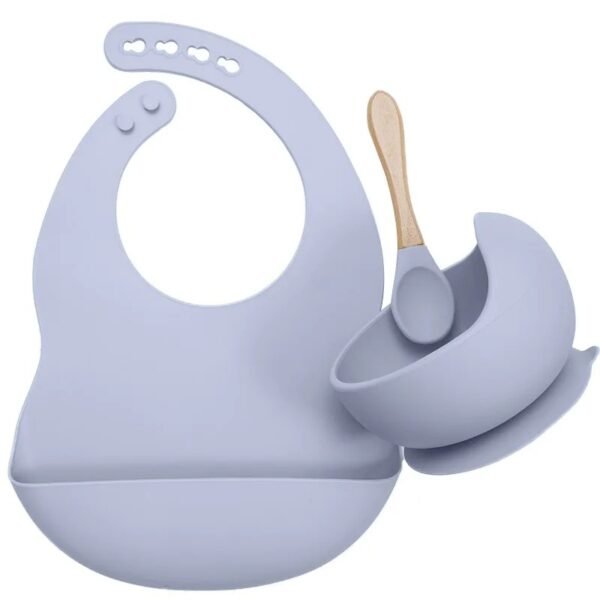 Children’s Tableware Set – Baby Bib, Bowl & Spoon