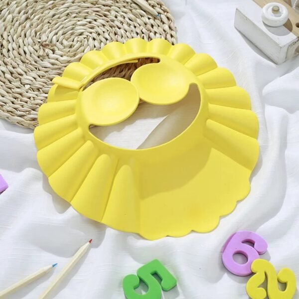 Adjustable Baby Shower Cap – Soft Hair Wash Hat for Kids