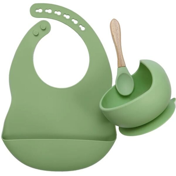 Children’s Tableware Set – Baby Bib, Bowl & Spoon