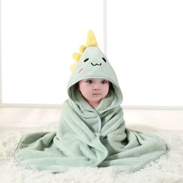 main-image-2 Cartoon Baby Hooded Bath Towel – Soft Swaddle Blanket