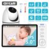 Video Baby Monitor – 5-Inch PTZ Camera with Night Vision