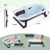 Newborn Collapsible Baby Bathtub Portable Travel Bathtub