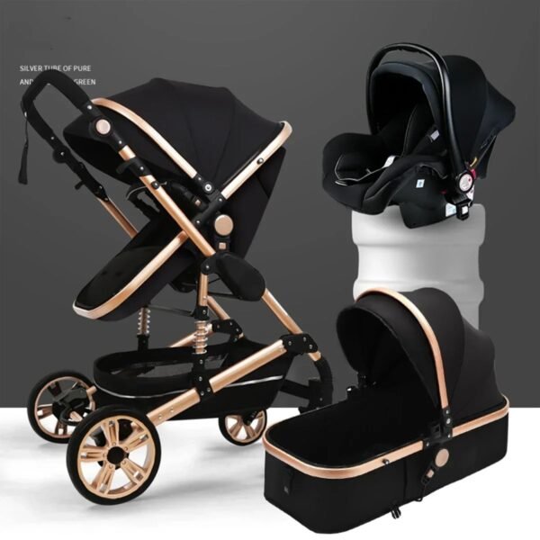 3-in-1 Baby Stroller with ISOFIX – Luxury Travel Carriage