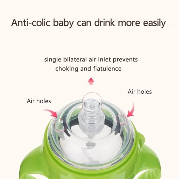Baby Nano-Silicone Bottle – 150ml/240ml Soft Handle