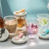Cute Portable Double Wall Glass Cup – Leak-Proof Mug