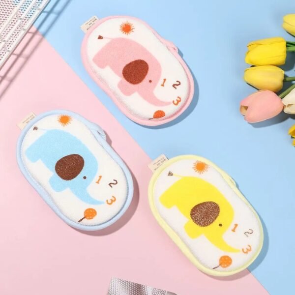 Elephant Bath Sponge – Soft Infant Body Wash Towel