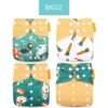 main-image-25 Happyflute 4Pcs OS Pocket Baby Diaper – Washable & Reusable