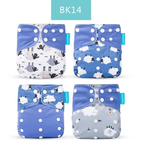 main-image-28 Happyflute 4Pcs OS Pocket Baby Diaper – Washable & Reusable
