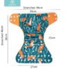main-image-3 Happyflute 4Pcs OS Pocket Baby Diaper – Washable & Reusable