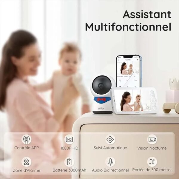 main-image-3 BOIFUN 1080P 5" Baby Monitor Camera
