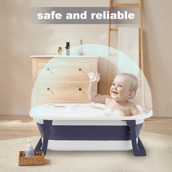 Newborn Collapsible Baby Bathtub Portable Travel Bathtub