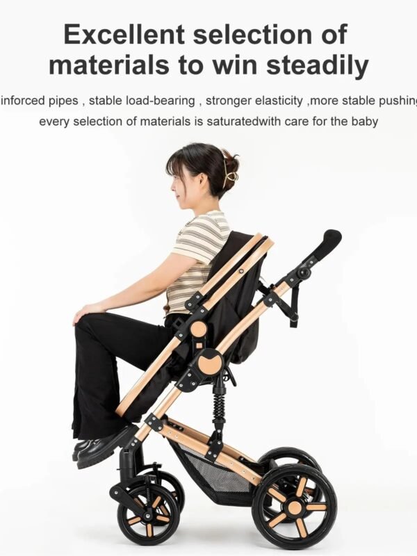 Lightweight Baby Car Seat with ISOFIX & Foldable Stroller