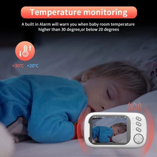 Cdycam 3.5-Inch Baby Monitor – Night Vision & 2-Way Audio